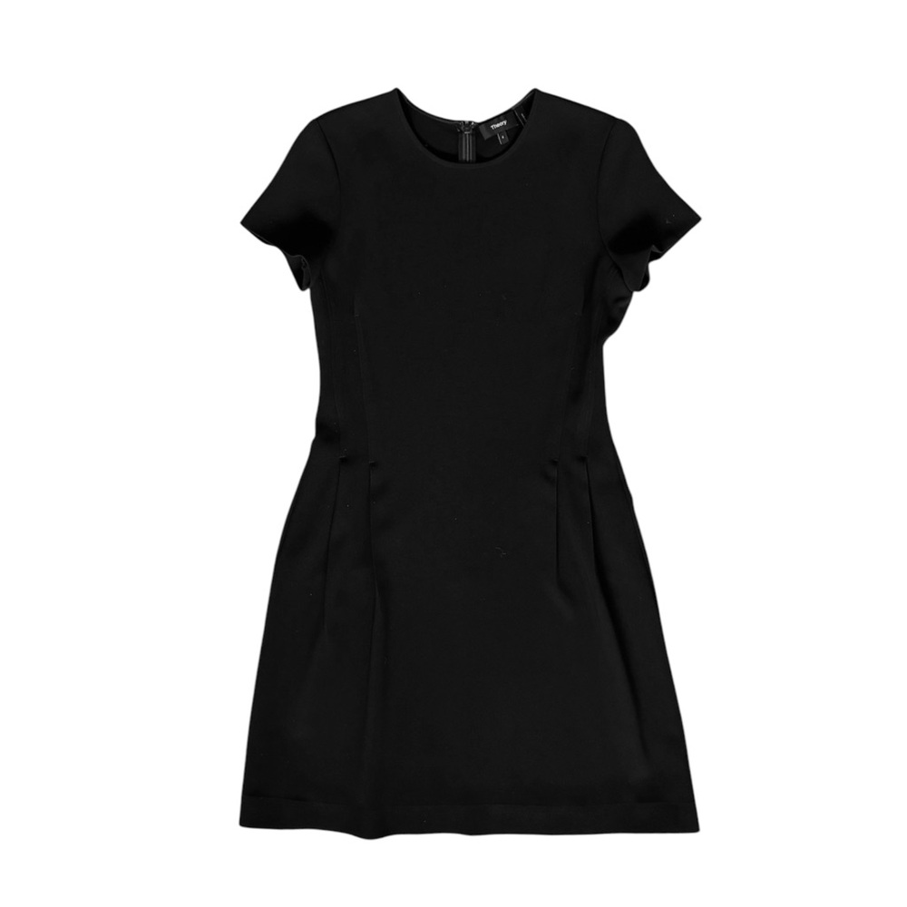 Theory Admiral Crepe Corset Dress Black Sleeveless Size 4